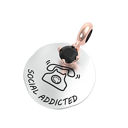 Charm en argent 925 Social Addicted pour sublimer vos looks connectés