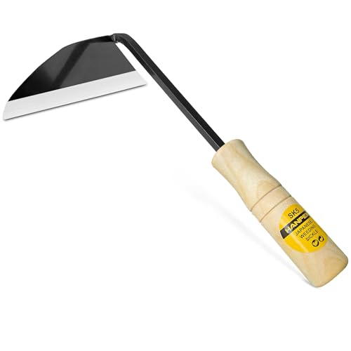 Hanpex Japanese Wide Blade Gardening Tools I Premium Quality Hand Hoes/Weeding Sickle Have Very...