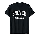 Snover Michigan MI Vintage Athletic Sports Design T-Shirt