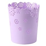 BEAHING Papelera Hueca de plástico de 6, 3 Pulgadas, Cesta de Papel de desecho,...