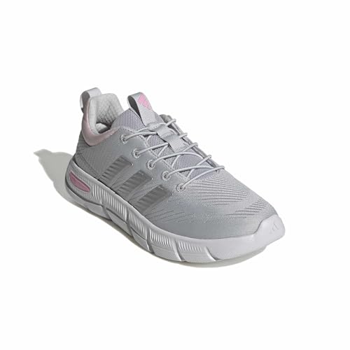 adidas Damen Cloudfoam Flex Elastic Laces Shoes, LGH solid Grey/Matte Silver/Clear pink, 44 EU – Ansicht 3