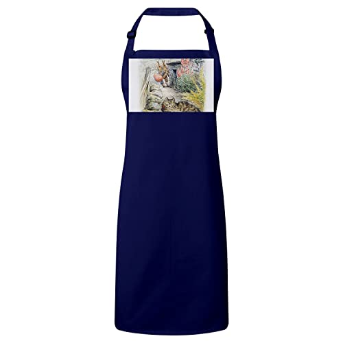 Tablier cuisine enfant anti-tache illustration chat et Peter Rabbit