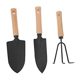 Cultivateur à main : les poignées de ces outils sont en bois, polies en douceur et ne blesseront pas vos mains, outil de jardin