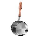 ABOOFAN Kleiner Milchtopf mit Hitzebeständigkeit und Doppelten Ausguss Praktischer Kleiner Kochtopf...