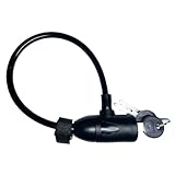 GORIN 自転車 鍵 ロック バッテリーロック 30S φ8mm/面ファスナー付 ブラック G-230W