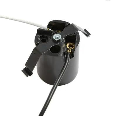 Creative Hobbies ELT5561A Phenolic Lamp Sockets - E26 Medium Base, Keyless With Hickey, Black, Pack Of 6 - View #7