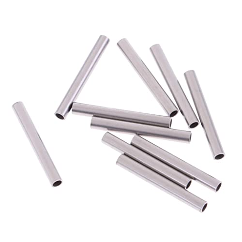 jojomis 10pcs Silver Stainless Steel Tubes Watch Band Strap Tube Accessory 20mm-26mm
