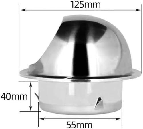 Grille d'aération murale en acier inoxydable durable pour bâtisse - 6