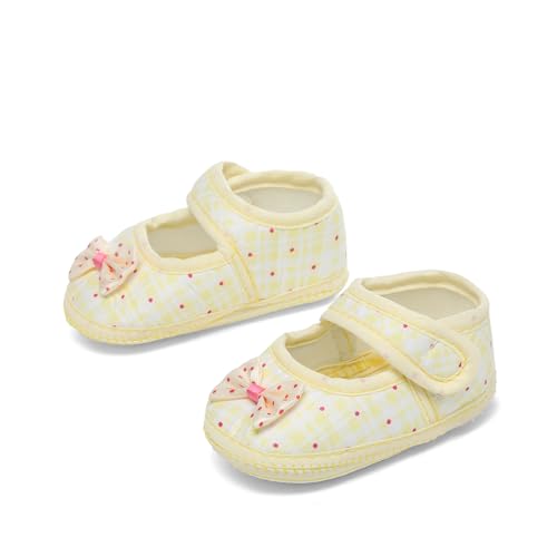 Baby Girl Dress Shoes,Infant Toddler First Walking Mary Jane Flats with Bowknot Non-Slip Soft Sole Wedding Princess4