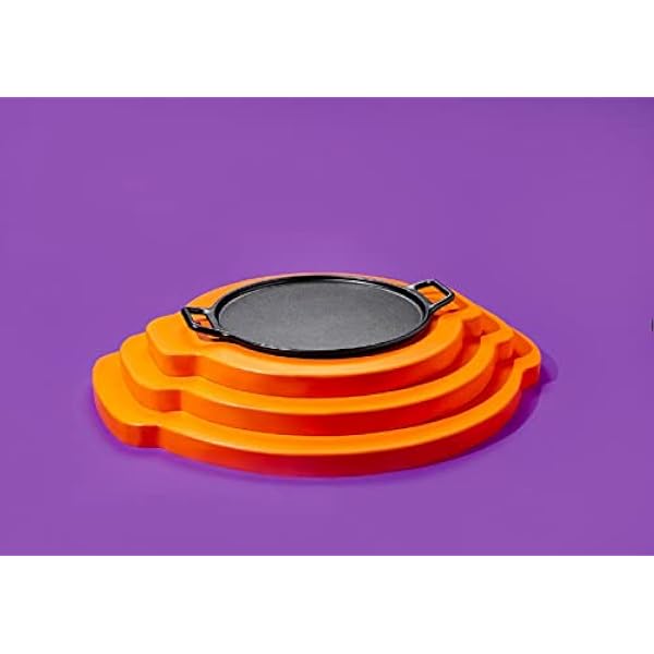 Lodge Pre-Seasoned Cast Iron bakform med slinghandtag, gjutjärn, svart, 14 tum