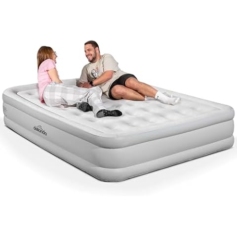 Dellonda Queen Inflatable High Raised Air Bed Cover