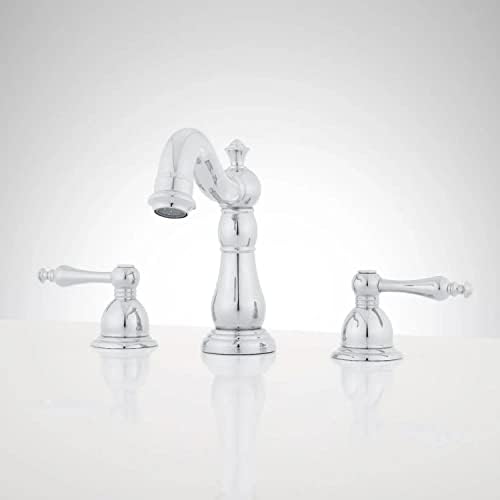 Signature Hardware 357449 Enid 1.2 GPM Widespread Bathroom Faucet with Drain Assembly