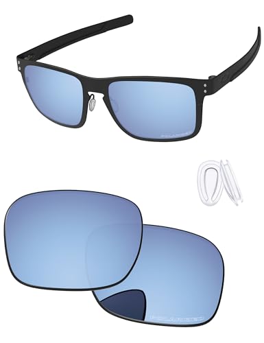 Image of Replacement Lenses & Nose Pieces for Oakley Holbrook Metal OO4123 55mm - Precision Fit, UV Block & Impact Resistant