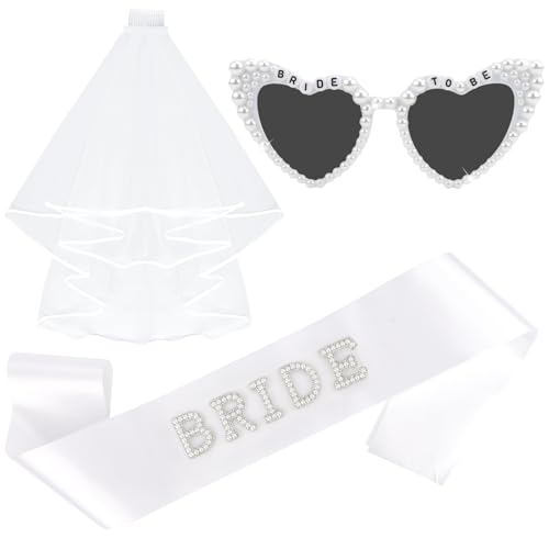 Hapdoo Bride Sunglasses & Veil Set