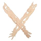 Raffiné : chaque applique en bois sculpté pour tête de lit présente des techniques délicates de sculpture sur bois de fleurs, mettant en valeur une décoration en bois sculpté experte qui met en valeur votre goût raffiné, des décalcomanies de sculptures de fleurs, des incrustations de fleurs en bois