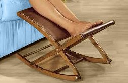 moebel direkt online Fußschaukel/Beinschaukel Susen, Braun, Polyurethan...