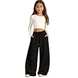 Jogginghose Mädchen Baggy Y2K Barrel Sweatpants Weite Bein Jogginghosen