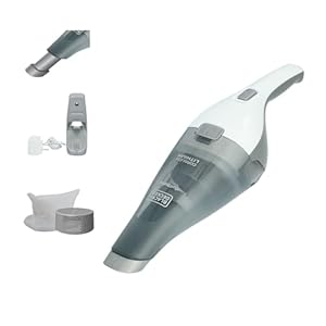BLACK+DECKER dustbuster Cordless Handheld Vacuum, Portable Car Vacuum Cordless Rechargeable, Wall Mount, Strong Suction QuickClean (HNVC215B10)