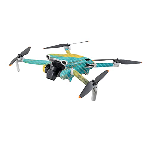 Image of MightySkins Carbon Fiber Skin Compatible with DJI Mini 3 - Acrylic Blue | Protective, Durable Textured Carbon Fiber Finish | Easy to Apply | Made in The USA