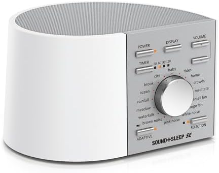 Adaptive Sound Technologies Sound+Sleep SE Special Edition High Fidelity Sleep Sound Machine with Real Non-Looping Nature Sounds, Fan Sounds, White, Pink & Brown Noise, & Adaptive Sound Technology
