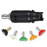 High Pressure Washer Nozzle, 3000 PSI Quick Connect, Home Industrial Cleane