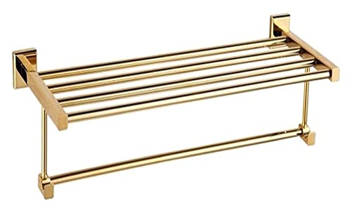 Porte-serviettes double en cuivre pour salle de bain barre de douche