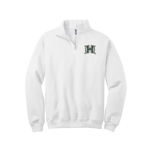 Sorority Letters Shop University of Hawaii Manoa Quarter Zip Sweatshirt with Primary H Logo Embroidered