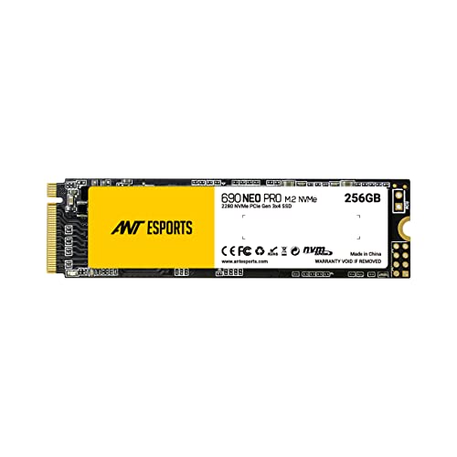 Image of Ant Esports 690 Neo Pro M.2 NVME 256GB Internal Solid State Drive /SSD with NMVE PCIe Gen3x4 Drive Supporting The PCI Express 3.1, speeds Upto Read /Write - 3100 /1800 MB /s Compatible with PC and Laptop