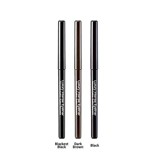 Kiss New York Professional Luxury Intense Eyeliner (3 Pack, Dark Brown) #TOP4