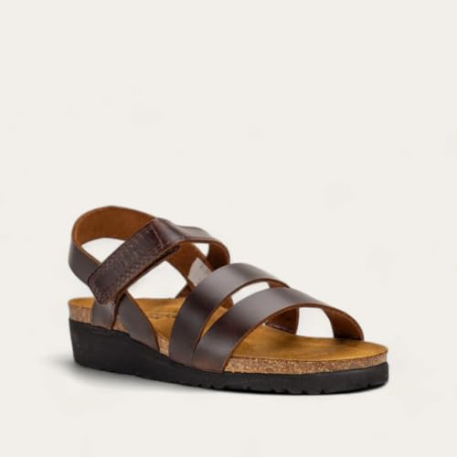 Image of NAOT Kayla Women's Sandals - Supportive 3-Strap Design with Backstrap, Cork & Latex Footbed - Arch Support - Travel-Friendly Comfortable Walking Sandals for All-Day Wear