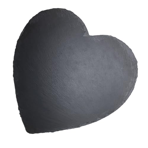UTHCLO Plato Pizarra Corazón Tabla Quesos Decorativa Resistente para Servir Carnes y Aperitivos para Bodas y Eventos