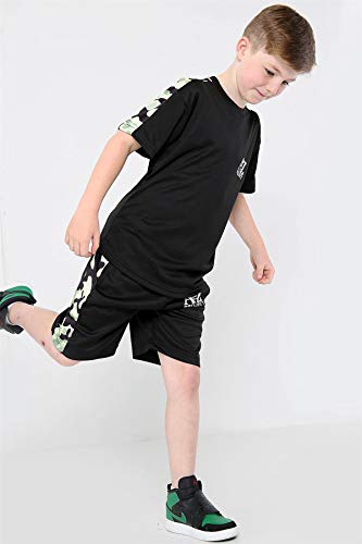 Activewear set avec short manches courtes Camo Panel A2Z enfants