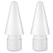 Produktbild iMangoo iPencil Spitze, Bleistift Spitze 2 Pack Bleistift Ersatz Tipps mit tragbarer kompatibel mit Apple Pencil 1st und 2nd Generation iPad Pro 12.9'' 10.5'' 9.7'' Bleistift Weiß