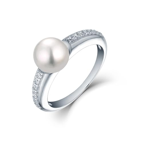 Women 925 Sterling Silver Pearl Ring