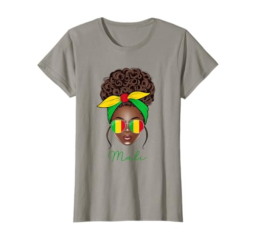 Mali Fille Malienne Femme Drapeau Mali T-Shirt