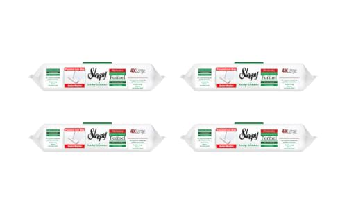 Sleepy Easy Clean - Toallitas de limpieza para diferentes sistemas de fregona con jabón blanco perfumado – Verde (4 x 50) 200 toallitas