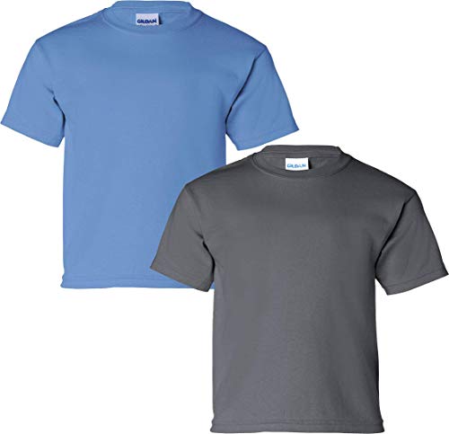 T-shirt en coton enfant Gildan doux et résistant gris anthracite motif Caroline