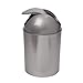 Umbra Mezzo Swing-Top Waste Can, 2.5-Gallon (9 L), Brushed Nickel/Silver