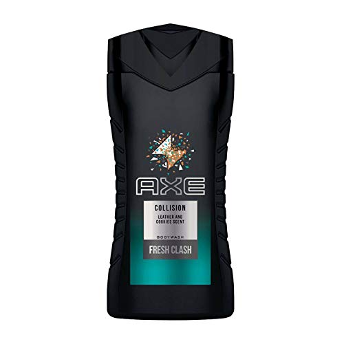 Axe Men Duschgel Collision - Leather + Cookies - 3er Pack (3 x 250 ml)