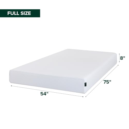 Image of Zinus 8 Inch Green Tea Cooling Memory Foam Mattress [New Version], Full, Fiberglass Free, Medium Firmness, Cooling Gel Foam, Certified Safe Foams & Fabric, Mattress in A Box