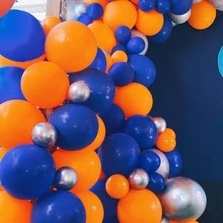 60 Stück Latexballons In Orange & Blau – 30,5 Cm Luftballons Für Parties, Hochzeiten, Geburtstage, Deko