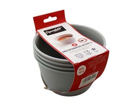 Dependable Industries inc. Essentials Unbreakable Microwave Bowls Heat and Eat...