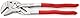 KNIPEX Zangenschlüssel, verchromt, 300 mm, greift stufenlos bis 68 mm, Feinverstellung per Knopfdruck, Schraubenschlüssel, Armaturenzange, 86 03 300