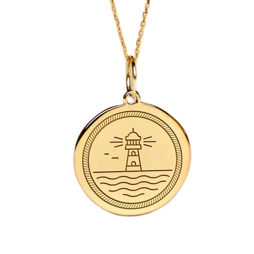Collier argent 925 plaqué or LKBEADS et sa fine breloque nautique aux finitions précieuses