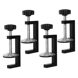 BESPORTBLE 4 Stück Teiliges G klammern aus Aluminiumlegierung und Karbonstahl Verstellbare Möbelverbinder für Outdoor Wicker möbel Stabile Fixierung von Sofa Elementen und Gartensofas