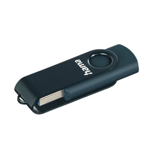 Hama 256 GB USB-Stick USB 3 Datenstick (90 MB/s Datentransfer mit Öse zur Befestigung am Schlüsselring Speicherstick Memory Stick aus Metall geeignet für Windows/MacBook) Petrolblau