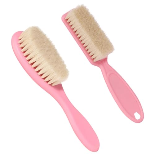 JECOMPRIS Baby Bath Brush Set 2-in-1 Scalp Massager Hair Comb Soft Scalp Brush for Newborns Gently Wash Baby's Head