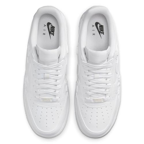 Nike Air Force 1 Low Women White/White-Black-Rose HF2016-100 Size 9
