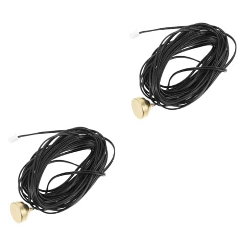 OUNONA 2 Piezas sensor de temperatura clima aire calor radiador sensor de termistor sensor de medición de temperatura latón niquelado