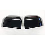 S SIZVER Ultra Finish Glossy-Black Series 2pcs Mirror Covers Compatible with 2015-2019 Ford F-150